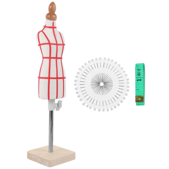1 Set of Doll Dress Form Mini Female Model Tailor Dressmaker Dummy Mannequin Clothing Mannequin