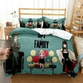 thumbnail image 1 of Anime Spy × Family Anya Bedding Set Boys Girls Duvet Cover Pillowcase Bed Kids Adult Fashion Home Textileextile3-Piece Bedding Set (1 Duvet Cover + 1212 Pillow Shams) Bed Sheets, 1 of 5