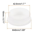 thumbnail image 3 of Uxcell Silicone Snap in Locking Hole Plugs,Rubber Panel Seal Cover Flush Type Panel Round for Kitchen 42.6mm White,1Pcs, 3 of 6