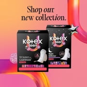 Kotex Ultra Thin Teen Pads with Wings, Heavy Absorbency, 36 Count