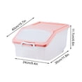 thumbnail image 3 of Vadktai Airtight Rice Storage Container, For Pantry Storage and Organization, BPA Free Plastic, With Measuring Cup, For Rice, Flour, Sugar, Baking Supplies, 3 of 3