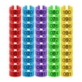 thumbnail image 1 of Bandas de piernas avícolas 100pcs bandas de identificación de pollo para pájaros paloma ganso S, 1 of 8