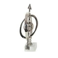 thumbnail image 6 of DecMode 10" Silver Armillary Globe with Marble Base, 6 of 8