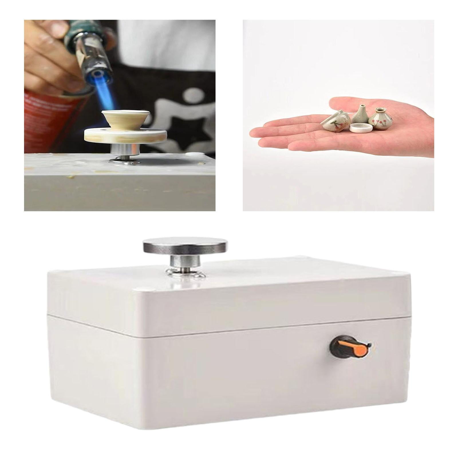 GUOOL USB Electric Pottery Wheel Ceramic 4.5cm Turntable Forming Machine 12V Craft Adjustable Children Adults Safety Shaping Tool