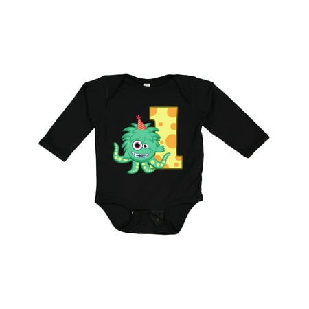 

Inktastic Monster 1st Birthday Gift Baby Boy or Baby Girl Long Sleeve Bodysuit