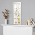 thumbnail image 4 of Sintosin Farmhouse Window Pane Wall Mirror13"x 30", Distressed White Wood Framed Vertical Decorative Wall Mirror, Vintage Ornate Window Grid Accent Mirror for Entryway Living Room Bedroom, 4 of 5