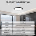 thumbnail image 6 of MW Lighting  16 Inch Flush Mount Lights, 30W 120V 5CCT 2700/3000/3500/4000/5000K,Surface Mount Round Lighting Fixture for Bedroom, Hallway,Triac Dimmable, 6 of 13