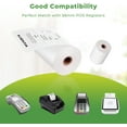 thumbnail image 4 of MUNBYN 2 1/4" X 85' Thermal Receipt Paper (10 Rolls) Cash Register Paper Rolls Fits for Most Credit Card Terminals, Verifone VX510 VX570 FD50 T4220, BPA Free, 4 of 13