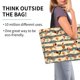 thumbnail image 2 of Balery Funny Chicken Bolsa Tote Estilo Estético con Cremalleras, Bolsa de Hombro, Bolsa de Compras Grande y Plegable, 2 of 8