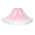 thumbnail image 2 of dazeni Womens Mesh Tutu Skirts Multi Layered Pleated Tulle Petticoat Tutu Puffy Birthday Party Skirt Tie Dye Pink Free Size, 2 of 3