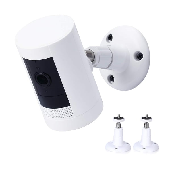 Ring Stick Up Cam Montado En La Pared Soporte De Montaje Ajustable De 360 Grados Para Ring Stick Up Cam Con Cable, Ring Stick Up Cam Batería Y Ring Indoor Cam Hd Cámara De Seguridad (Paquete De 3) Monstrate EL011470-00