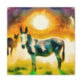 thumbnail image 2 of "Mule in the Meadows" - Canvas, 2 of 25