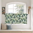 thumbnail image 2 of Blueberry Botanical Tier Curtains 24 Inch Length, Spring Leaves Branches Farmhouse Cafe Short Curtains for Bathroom Over Sink, Small Kitchen Curtain Light Filtering Tiered Drapes 2 Panels 27.5"Wx24"L, 2 of 8