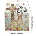thumbnail image 3 of Easter Table Runner Polyester Double Layer Printed With And Flower Baskets Ambient Decoration Kitchen Dining Table Cloth, 3 of 3
