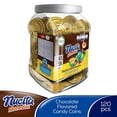 thumbnail image 2 of YBQF Monedas Gold Jar | Chocolate Flavored Candy Coins | St. Patrick's Day, Halloween, Birthdays, Weddings & Hanukkah | 120 Total Coins | 25 Ounce (Pack of 1), 2 of 4