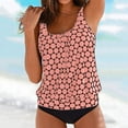 thumbnail image 2 of MKLEKYY Trajes De Baño Completo Mujer Women High Waisted Bikini Sexy Push Up Two Piece Swimsuits Vintage Swimsuit Two Piece Retro Ruched High Waist Print Bikini Set 2071, 2 of 5