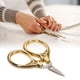thumbnail image 5 of Tijeras de bordado ANGGREK tijeras de Bolsillo Acero Inoxidable Oro Vintage, 5 of 7