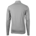 thumbnail image 3 of Men's Cutter & Buck Gray Toledo Mud Hens Virtue Eco Pique Recycled Quarter-Zip Pullover Top, 3 of 3