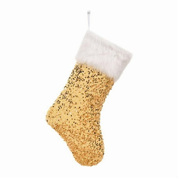 Sequin Christmas Stockings Hanging Bags 18" for Sparkle Xmas Stocking Gift Candy