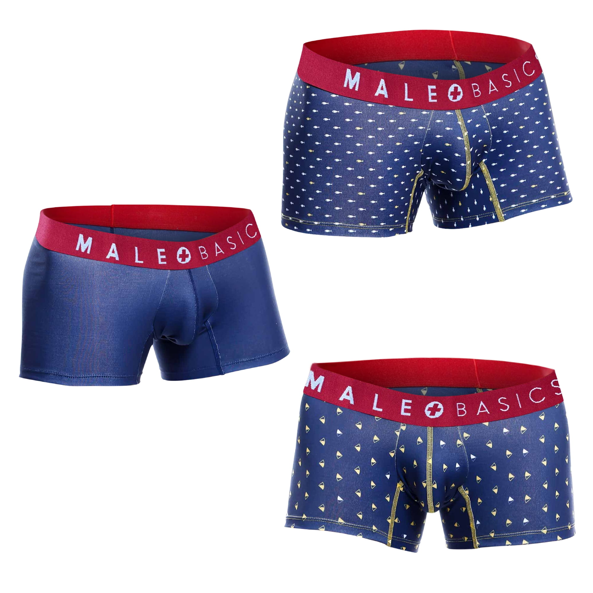 MaleBasics 3-Pack Brief Prints Boats