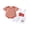 Red, variant on BemeyourBBs Newborn Baby Boys Golf Football Game Day Outfit Infant Baby Boy Spring Summer Fall Clothes Striped Short Sleeve Romper and Letter Ball Embroidery Overalls Shorts Set