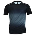 thumbnail image 6 of Ovzne Men's Big & Tall Gradient Crew Neck Short Sleeve T-Shirts Athletic Sports Tees Casual Stretchy Workout Tops Sizes XS-5XL, 6 of 6