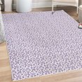 thumbnail image 1 of Luau Decorative Rug, Flourish Pattern with Blossoming Hibiscus Flowers Springtime in Hawaii Theme, Quality Carpet for Bedroom Dorm and Living Room, 6 Sizes, Pale Lavender, by Ambesonne, 1 of 4