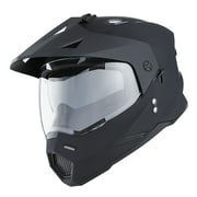 1Storm Adult Motorcycle Motocross Dual Sport Off Road Full Face Dual Visor Helmet F802CLS Matt Black