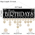 thumbnail image 2 of Placa de pared de madera Acoavo para cumpleaños familiar, 40 x 12 x 1 cm, 2 of 7