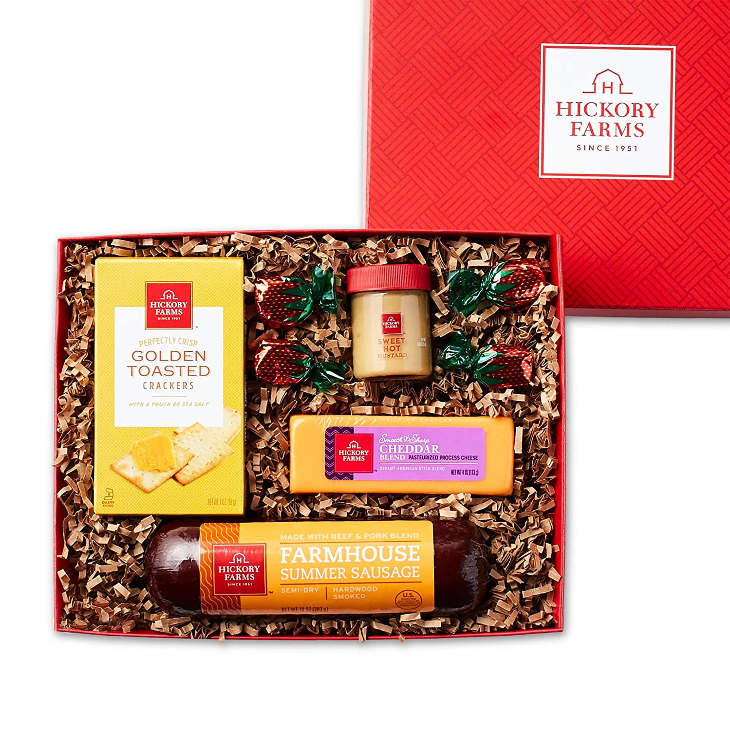 Hickory Farms Sausage & Cheese Small Gift Box | Gourmet Food Gift ...