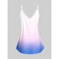 thumbnail image 2 of Top Sin Mangas de Talla Grande con Estampado de Mariposa de Color Degradado Rosegal  Camisetas sin mangas de talla grande, 2 of 5