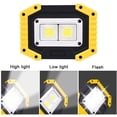 thumbnail image 2 of Rechargeable Led Work Light - Trongle 30W Battery Operated Floodlight With 3 Modes Camping Cob Floodlight With Waterproof Usb For Fishing, Hiking(Battery Included), 2 of 7