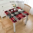 thumbnail image 2 of nygtbtfer Christmas Tablecloth Round, Snow Blieve Red Washable Table Cover for Party Picnic Dinner Decor, 2 of 7