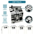 thumbnail image 7 of Table Runner Dresser Scarves 70 Inch Long, Minimalist Square Stripe Linen Dining Table Runners Black Grey Rectangle on White Tabletop Scarf for Wedding Holiday Party Kitchen, 7 of 7