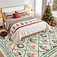 thumbnail image 4 of Lahome Christmas Area Rug,8'x10' Entry Rug Non-Slip Washable Indoor Door Mat for Living Room,Oriental Accent Throw Rug for Bedroom Kitchen, 4 of 9