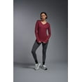 thumbnail image 2 of Expert Brand USA-Made Women's DriMax™ V Neck Athletic Long Sleeve, Cardinal, XL, 2 of 6