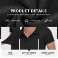 thumbnail image 5 of Iceglad Mens Polo Shirts Short Sleeve Summer Textured Golf Shirt Lightweight Stretch Casual Collared Knit Polo Tee Fashion Pullover Tops, 5 of 6