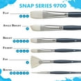thumbnail image 3 of Princeton 9850R-6 Taklon Round 6 Snap Brush, Size 6, White, 3 of 4