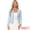Blue, variant on Women's Plaid Tweed Long Sleeve Open Front Work Office Jacket M Beige