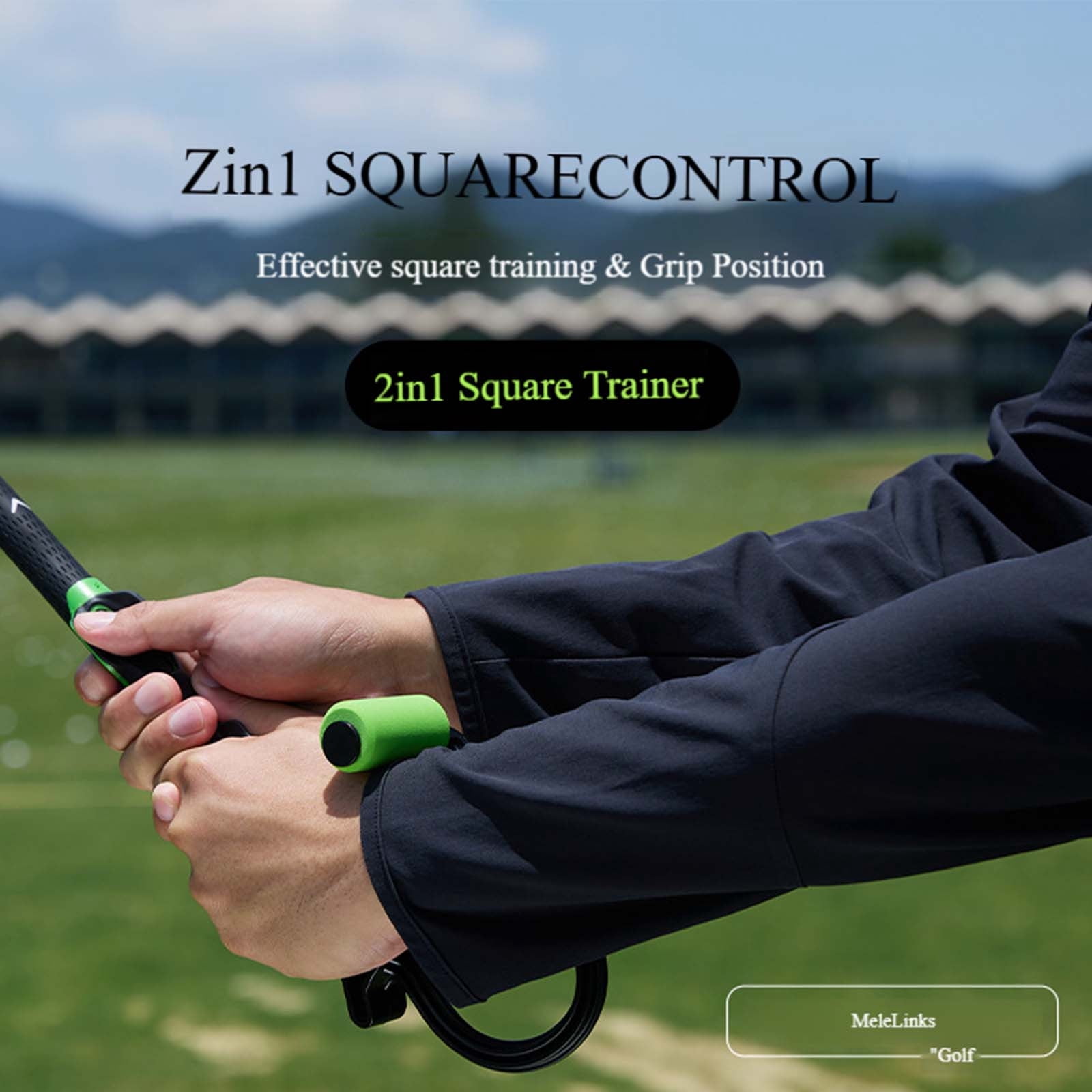 2In1 SquareSet Swing Trainer for Outdoor Sports Pro Corrector Feel Based Instant Pads Fix Universal Fit Swing Strengthen Grip and Posture