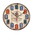 thumbnail image 1 of Reloj de pared de cocina Adepaton Silencioso Madera maciza 12.0 in Grosor Reloj de granja vintage, 1 of 6