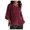 Wine, variant on Summer TAGOLD Women Summer Tops,Womens Tops Under 10,Women's Ladies Fashion Cropped Sleeves Round Neck Cotton Loose Shirt Blouse