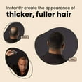 thumbnail image 2 of HAIR ILLUSION Hair Fibers for the Balding, Thinning Hair of Men and Women 100% Natural Texture Hair Loss Concealer, Dark Brown 38G, 2 of 9