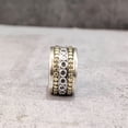 thumbnail image 5 of Silver Spinner Band, Meditation Ring, 925 Sterling Silver Ring, Spinning Thumb Ring, Two Tone Ring, Fidget Ring, Handmade Jewelry, Christmas Oxidized, Womans Band Ring, Anxiety Ring, Mans Band Gifts, 5 of 6