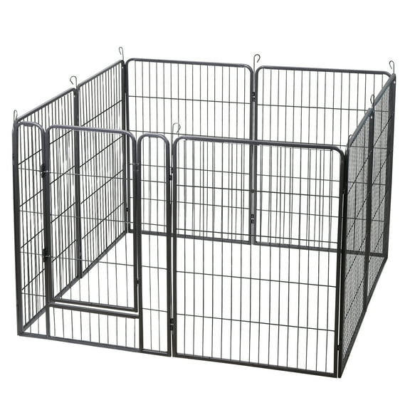 CZMDZH  Dog Pen Extra Large Indoor Outdoor Back or Front Yard Cage Fencing Doggie Rabbit Cats Outside Fences with Door Fence Playpen Heavy Duty Exercise Pen Dog Crate
