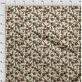 thumbnail image 4 of oneOone Viscose Chiffon Light Yellow Fabric Floral Retro Craft Projects Decor Fabric Printed By The Yard 42 Inch Wide, 4 of 5