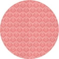 thumbnail image 1 of Ahgly Company Indoor Round Patterned Pastel Pink Area Rugs, 6' Round, 1 of 6