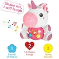 thumbnail image 3 of Baby Musical Toys, Newborn Girls Soft Plush Stuffed Animal, Infant Light Music Set, 1st Birthday Shower Gift Easter Basket Stuffer 0 1 3 6 9 12 18 Months 1 2 Year Old Toddler Boy, 3 of 6
