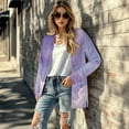 thumbnail image 5 of SCRAWLGOD Galaxy Cardigan Jackets for Women Dressy Sweaters for Women Fall Clothes Long Sleeve Open Front Cardigan for Women Long Comfy Sweatshirt Cardigan Women Picnic Size S, 5 of 7