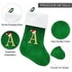 thumbnail image 4 of HOME'S FRIEND Christmas Stockings with Letters, 18 Inch Plush Monogram Christmas Stockings,Name Initial Large Embroidered Stockings,Christmas Tree Dec, 4 of 5
